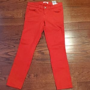 Guess skinny red jeans